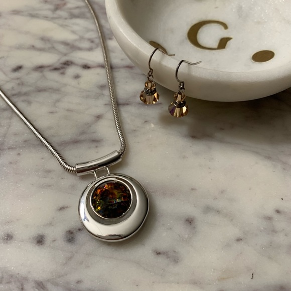 Swarovski Jewelry - Swarovski Necklace And Earrings Set